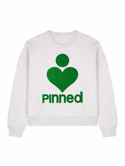 Boxy Sweater PiNNED Green Velvet